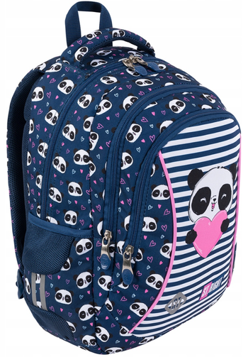 MAJEWSKI PLECAK 3 KOMOROWY STRIGHT BP-26 LOVE PANDA 652578