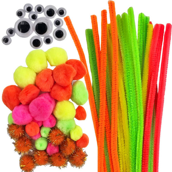 ARTYKUŁ KREATYWNY ZEST.DRUTY POMPONY OCZY 902617