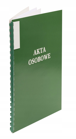TECZKA AKTA OSOBOWE ABCD B/Z T/Z TREŚCIĄ ZIELONA