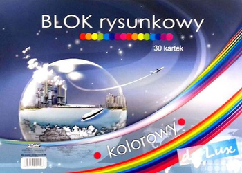 BLOK RYSUNKOWY A3 KOLOR DE LUX 30K POLIGRAF