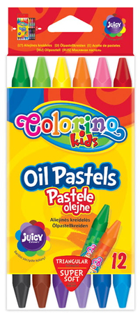 COLORINO PASTELE OLEJNE TRÓJKĄTNE 12KOL 32636PTR