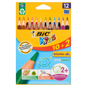 BIC KREDKI EVOLUTION TRIANGLE 10+2KOL