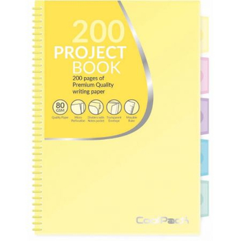 COOLPACK PASTEL KOŁOZESZYT PP A4 ŻÓŁTY 02909CP