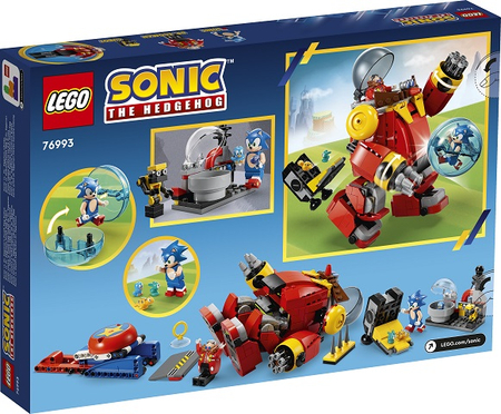 LEGO 76993 SONIC THE HEDGEHOG Sonic kontra dr. Eggman i robot Death Egg
