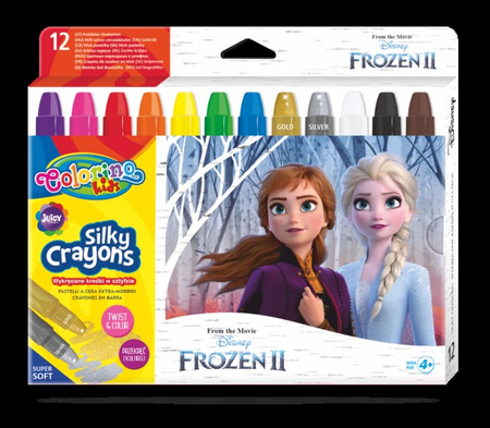 COLORINO KREDKI ŚWIECOWE ŻELOWE WYKRĘCANE W SZTYF. FROZEN 91109PTR