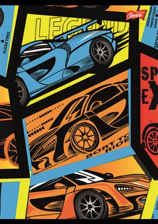 MAJ ZESZYT A5 16K LINIA PODWÓJNA DWUKOLOROWA LAMINOWANY SPEED 675324 15 sztuk