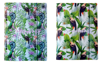 TECZKA Z GUMKĄ A4 FOWL 7044-BŁ-FOWL