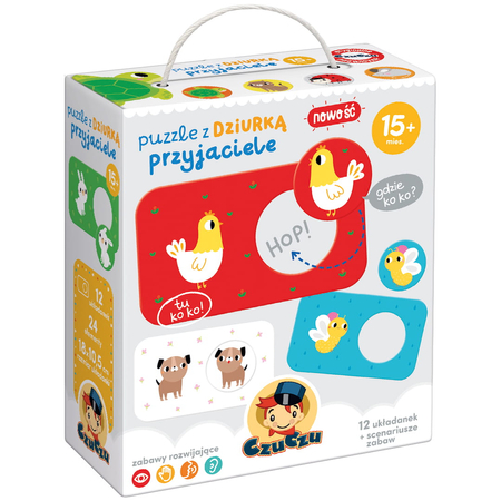 CZUCZU PUZZLE Z DZIURKĄ PRZYJACIELE 15M+