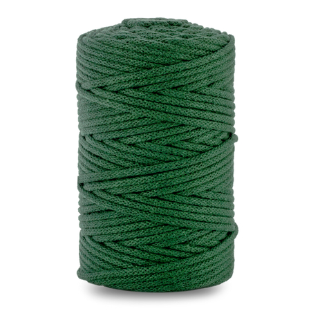 SZNUREK PLECIONY  5MM/100M BUTELKOWA ZIELEŃ SPW-260