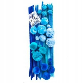 ZESTAW KREATYWNY STARTOWY - NIEBIESKI,80 SZT