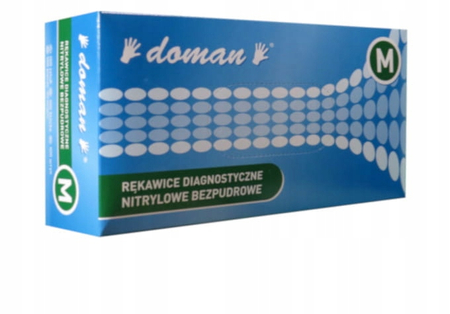 DN RĘKAWICE NITRYLOWE BEZPUDROWE DIAGNOSTYCZNE M 100SZT