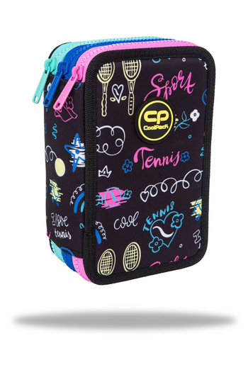 coolpack jumper 3 piórnikpotrojny z wyposażeniem tennis star f067691