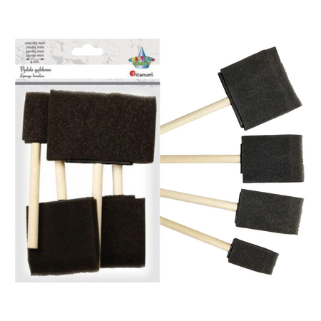 TIT PĘDZELKI GĄBKOWE 1CM/5SZT. 453626