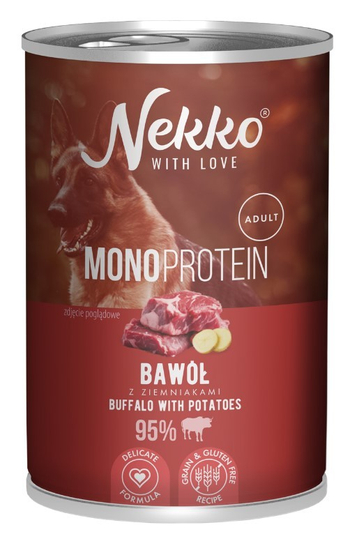 NEKKO P/PIES MONO 400G ADULT BAWÓŁ/ZIEMNIAKI