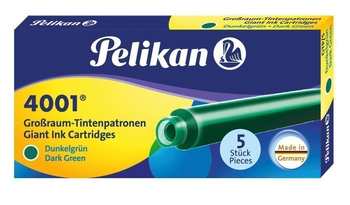 PELIKAN NABOJE DŁUGIE C.ZIELONE 5SZT