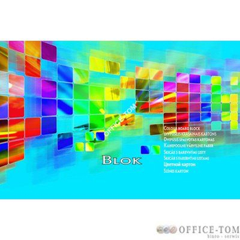 BLOK TECHNICZNY KOLOROWY A5-15