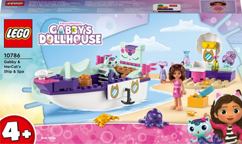 LEGO 10786 GABBY'S DOLLHOUSE Statek i spa Gabi i Syrenkotki