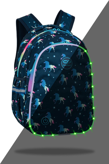 COOLPACK PLECAK JIMMY LED  SZKOLNY BLUE UNICORN F110670