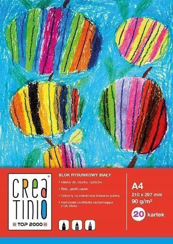 TOP CREATINO BLOK RYS A3 20K 90G BIAŁY 40079846