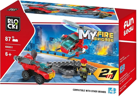 KLOCKI BLOCKI MY FIRE BRIGADE 2W1 87EL KB0851