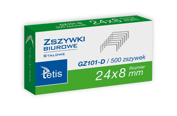 TETIS ZSZYWKI 24/8 500SZT GZ101-D