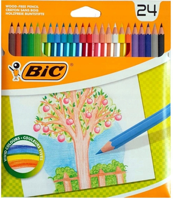 3Z BIC KREDKI OŁÓWKOWE 24K