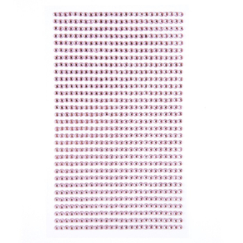 KRYSZTAŁKI SAMOPRZYLEPNE 3MM 806SZT LIGHT PINK GRKR-040