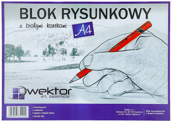 BLOK RYSUNKOWY A4 BIAŁY 009