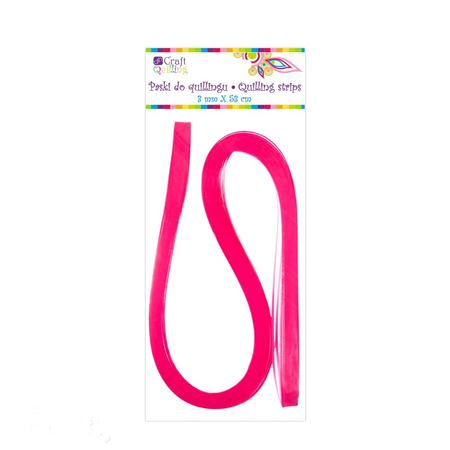 PASKI DO QUILLINGU 3MM - RÓŻOWE 100SZT QGPQ-017