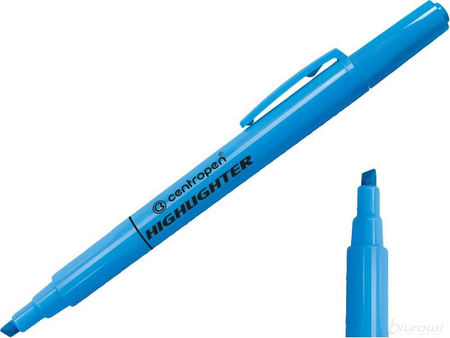 CENTROPEN ZAKREŚLACZ CIENKI HIGHLIGHTER 8722 NIEBIESKI 623077