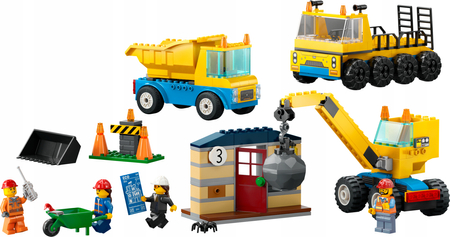 LEGO 60391 CITY Ciężarówki i dźwig z kulą wyburzeniową (2023-2025)