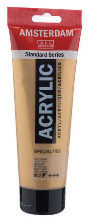 FARBA AKRYL.250ML LIGHT GOLD 802 AMSTERDAM