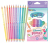 COLORINO KIDS KREDKI OŁÓWKOWE OKRĄGŁE DWUKOLOROWE 12SZT 24KOL PASTEL 87737PTR