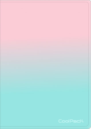 COOLPACK GRADIENT TECZKA CLEAR BOOK 20 KOSZULEK STRAWBERRY 32043