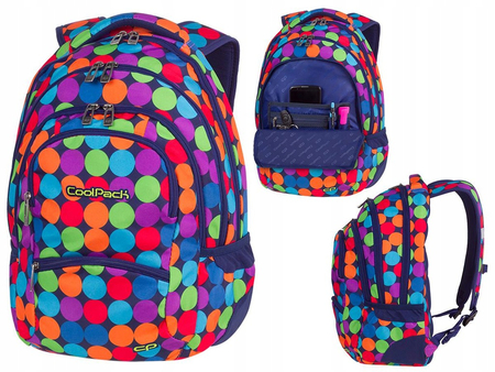 COOLPACK COLLEGE - PLECAK MŁODZIEŻOWY A490 BUBBLE SHOOTER