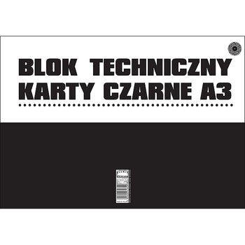 ***BLOK TECHNICZNY CZARNY A3 ZIEMIA