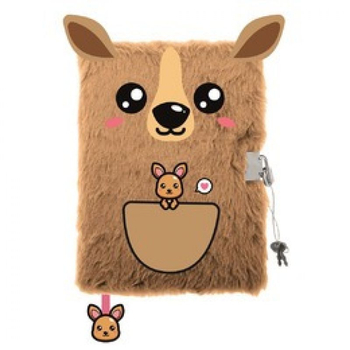 MAJ PAMIĘTNIK Z KŁÓDKĄ WŁOCHACZ A5 96K MY LITTLE FRIEND KANGAROO 669460