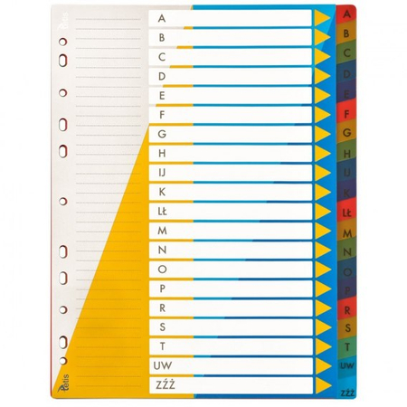 TETIS PRZEKŁADKI PP A4 ALFABETYCZNE A-Z BP631-AZ