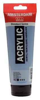 FARBA AKRYL.250ML 562 GREYISH BLUE AMSTERDAM