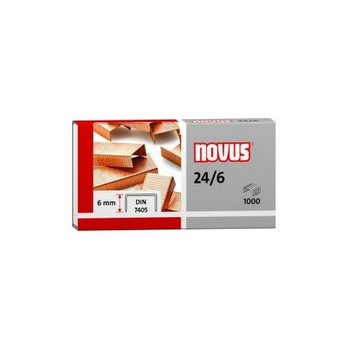 NOVUS ZSZYWKI MIEDZIOWANE 24/6 1000 040-0206