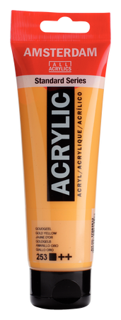 FARBA AKRYL.AMSTERDAM 253 GOLD YELLOW 120ML