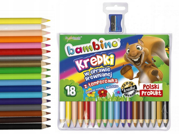 KREDKI BAMBINO W DREWNIE 18KOL+TEMP 0348