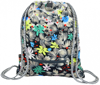 MAJ PLECAK NA SZNURKACH STRIGHT SO-11 FLOWERS BLACK