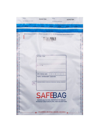 KOPERTA BEZPIECZNA NUMEROWANA BIAŁA B4