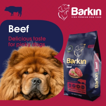 BARKIN KARMA DLA PSA WOŁOWINA 15KG