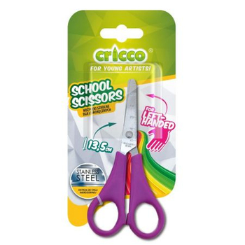 ***CRICCO NOŻYCZKI SZKOLNE DLA LEWORĘCZNYCH 13,5 CM CR410