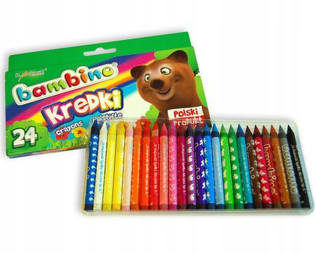 KREDKI BAMBINO ŚWIECOWE 24KOL 0218