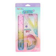 COLORINO ZESTAW GEOMETRYCZNY 3 ELE. PASTEL 03270