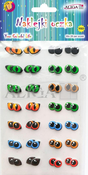NAKLEJKI OCZKA MT-6236