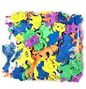 NAKLEJKI Z PIANKI ZWIERZAKI 2 120SZT KSPI-042